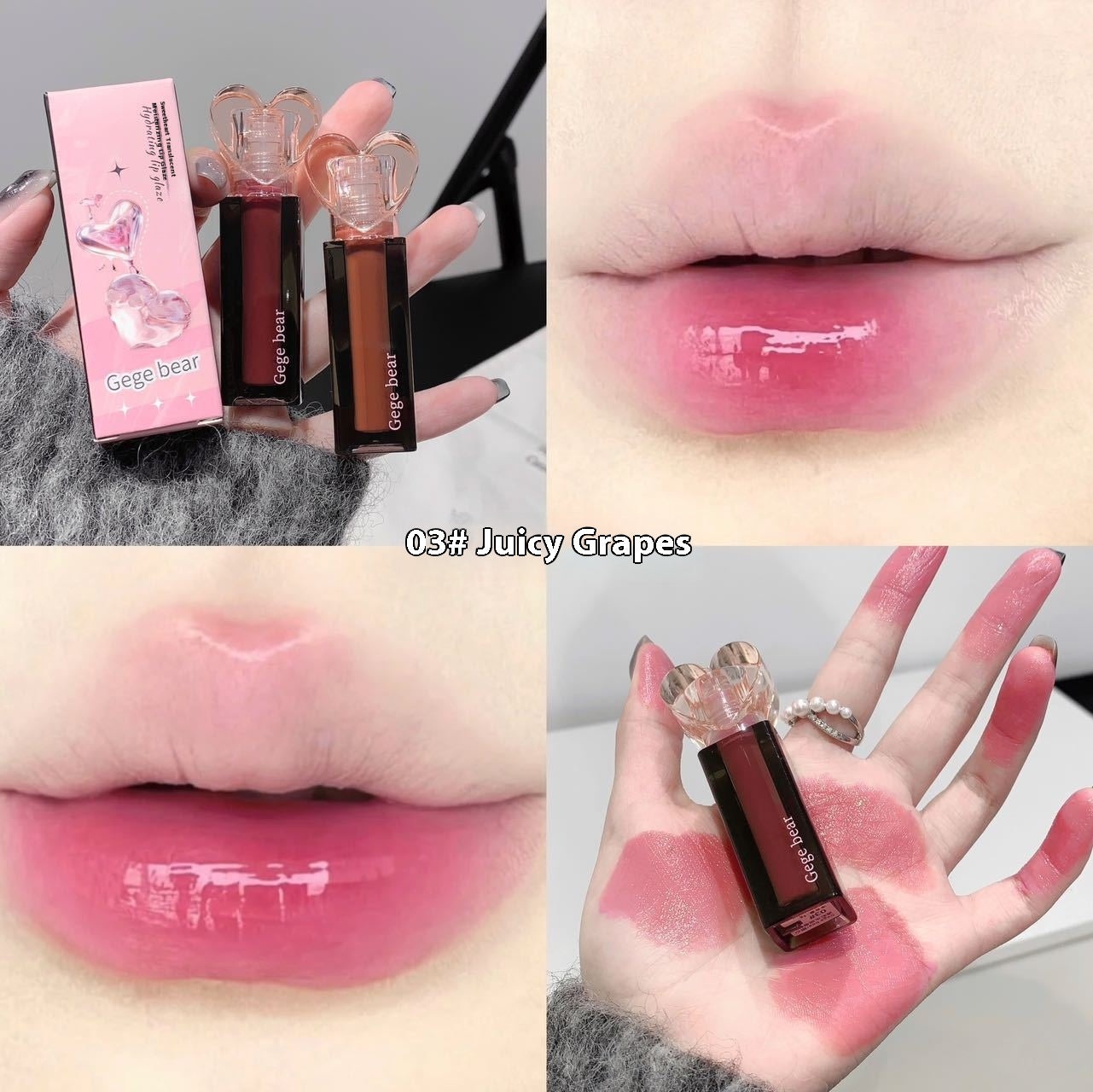 Moisturizing Lip Lacquer Water-Based Gloss with Mirror Finish - Multiple Colors