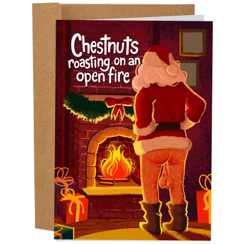 Funny Christmas Greeting Cards with Humorous Quotes - Assorted Sizes