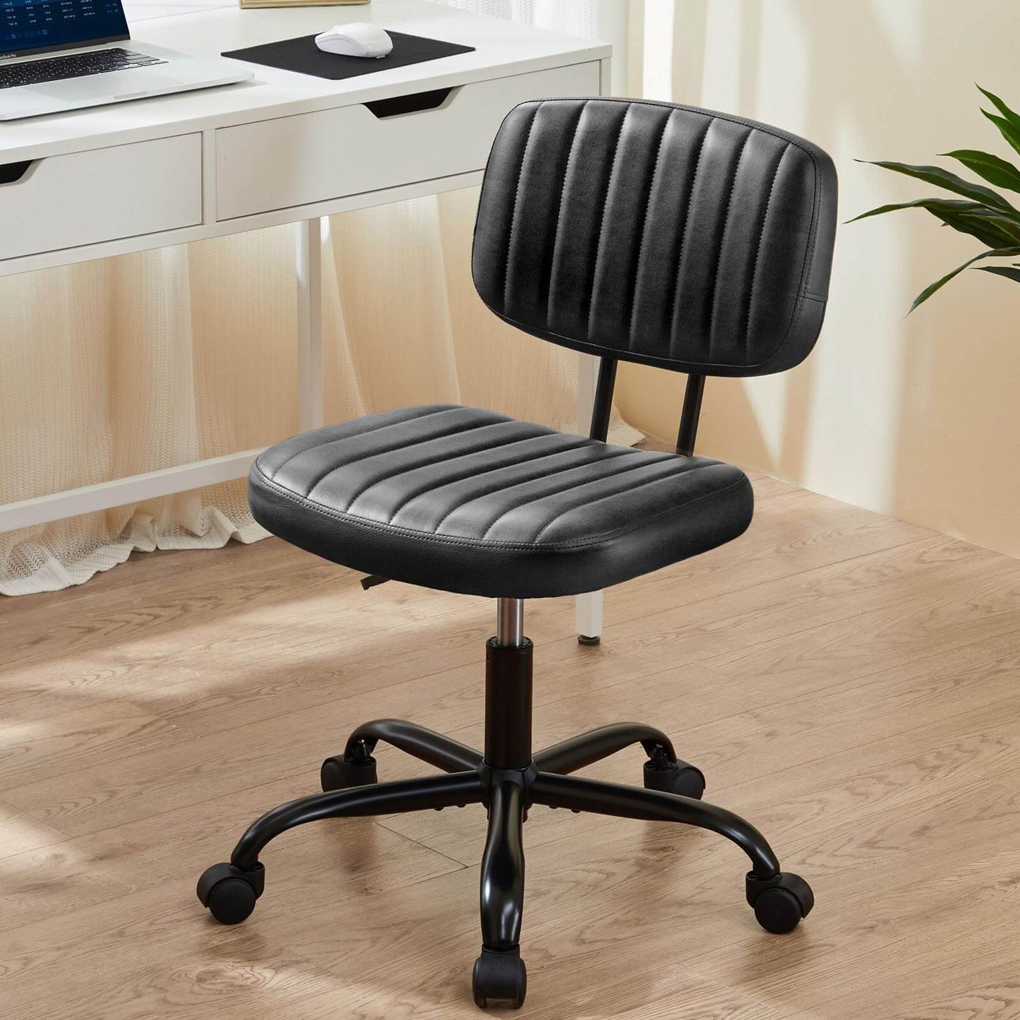 Adjustable Height 360° Rolling Swivel Office Chair - Multiple Colors