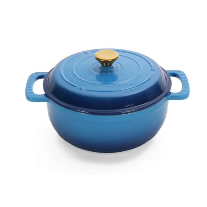 5QT Cast Iron Cooking Pot - Durable Kitchen Essential