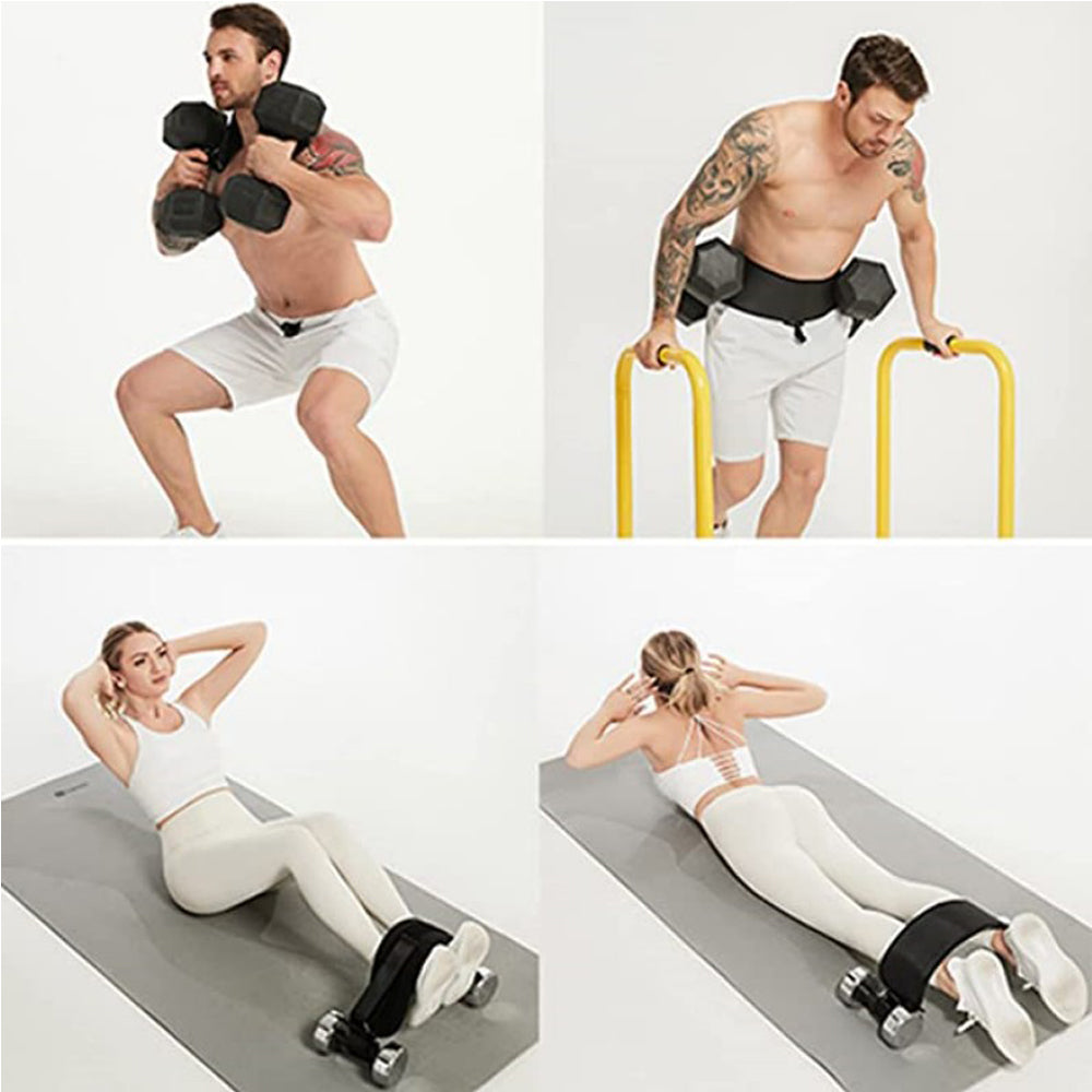 Hip Thrust Belt for Dumbbells - Anti-Slip Waist Strap for Glute Workouts