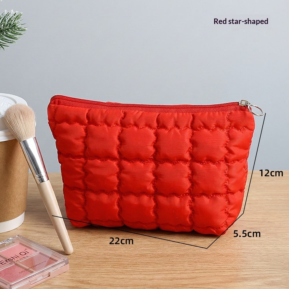 Multicolor Pleated Lightweight Clutch Bag - Stylish Portable Handbag