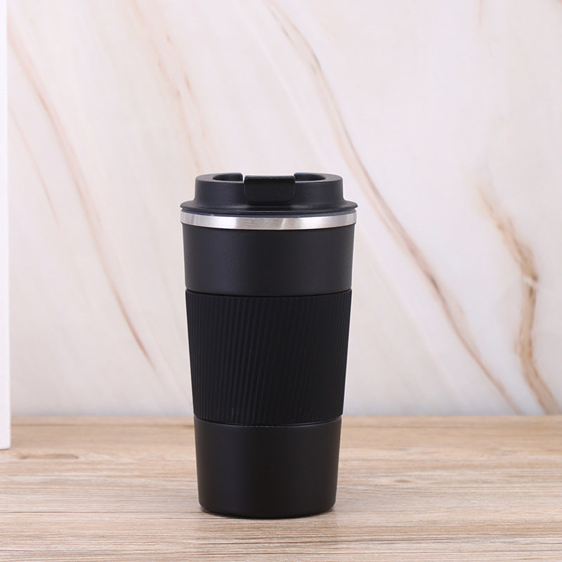 Stainless Steel Double-Layer Vacuum Insulated Coffee Cup - 380ml