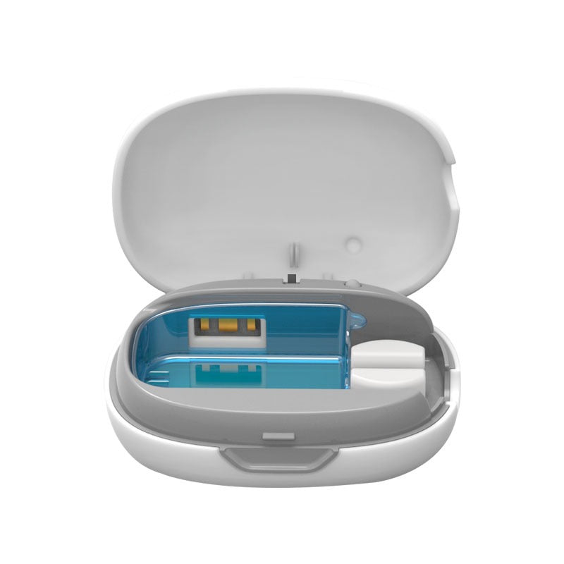 Toothbrush Sterilizer Box - UV Sanitizer for Oral Care, White