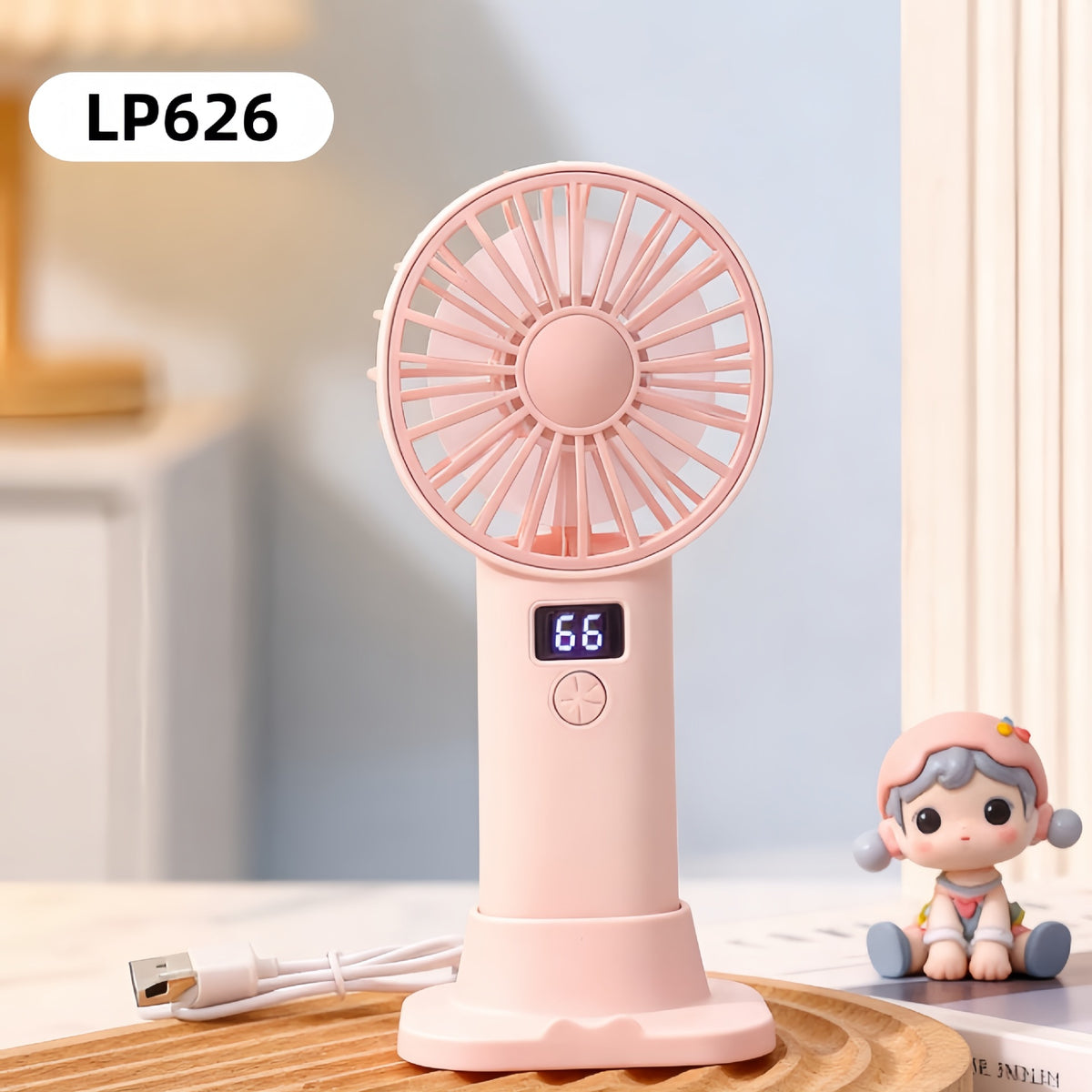 Digital Display Fan with Stepless Speed Control and Powerful Airflow