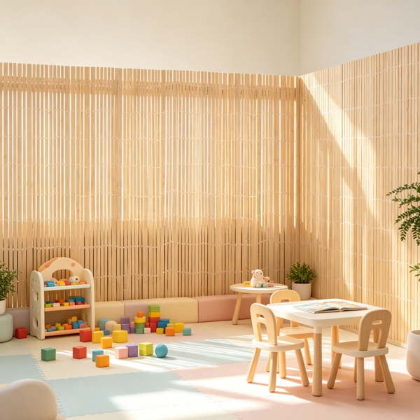 6 Ft Natural Bamboo Privacy Screen - Eco-Friendly Decorative Fence
