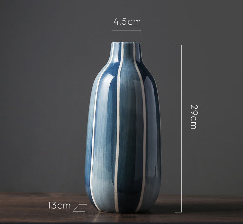Modern Nordic Ceramic Vase for Living Room & Dining Table Decor