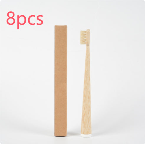 Eco-Friendly Bamboo Toothbrush with Pig & Horse Hair - Degradable & Soft