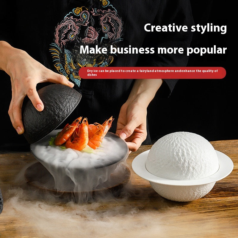 Creative Round Smoked Cup - Black Tableware for Kitchen & Dining