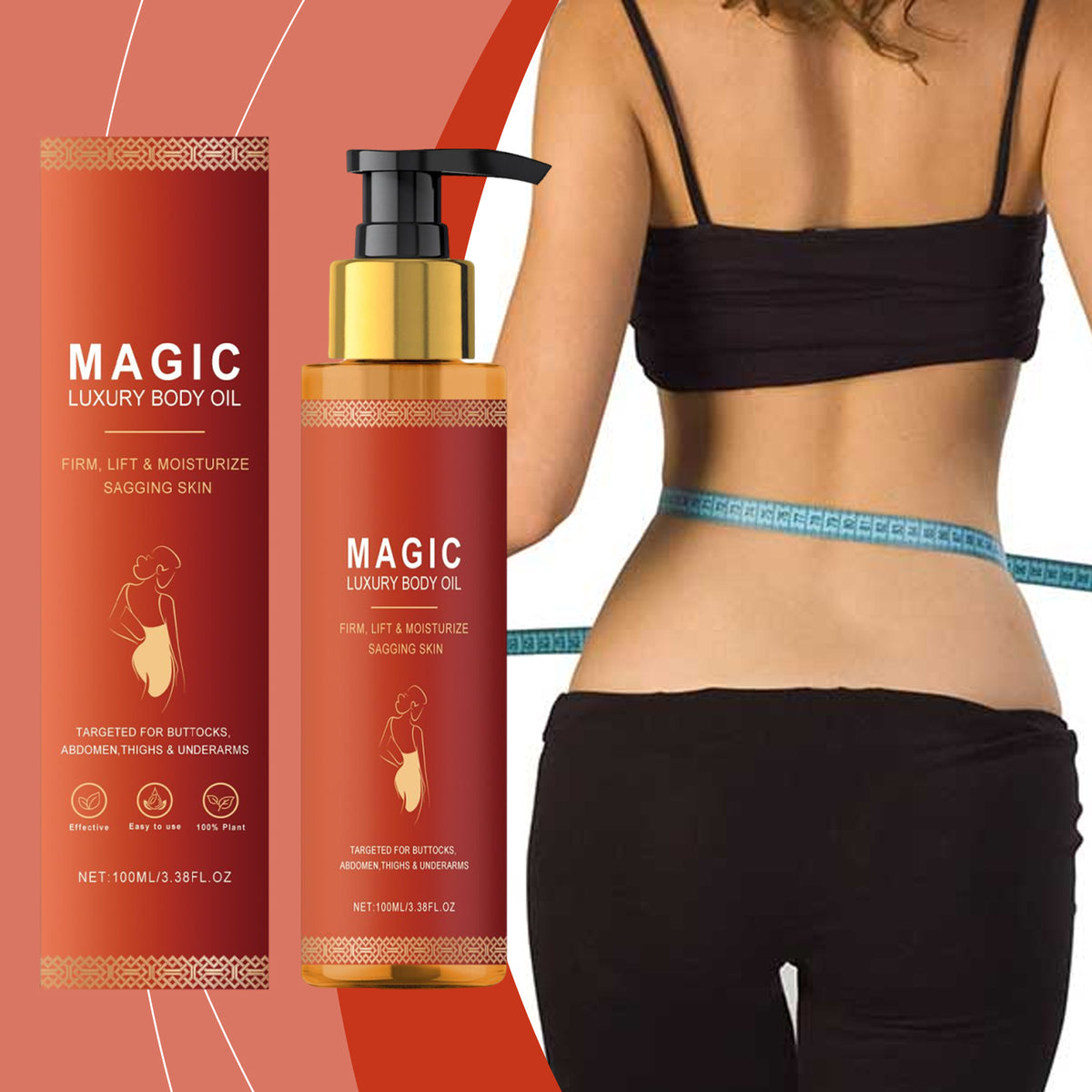 Body Firming & Moisturizing Body Oil 100ml Natural Skin Care