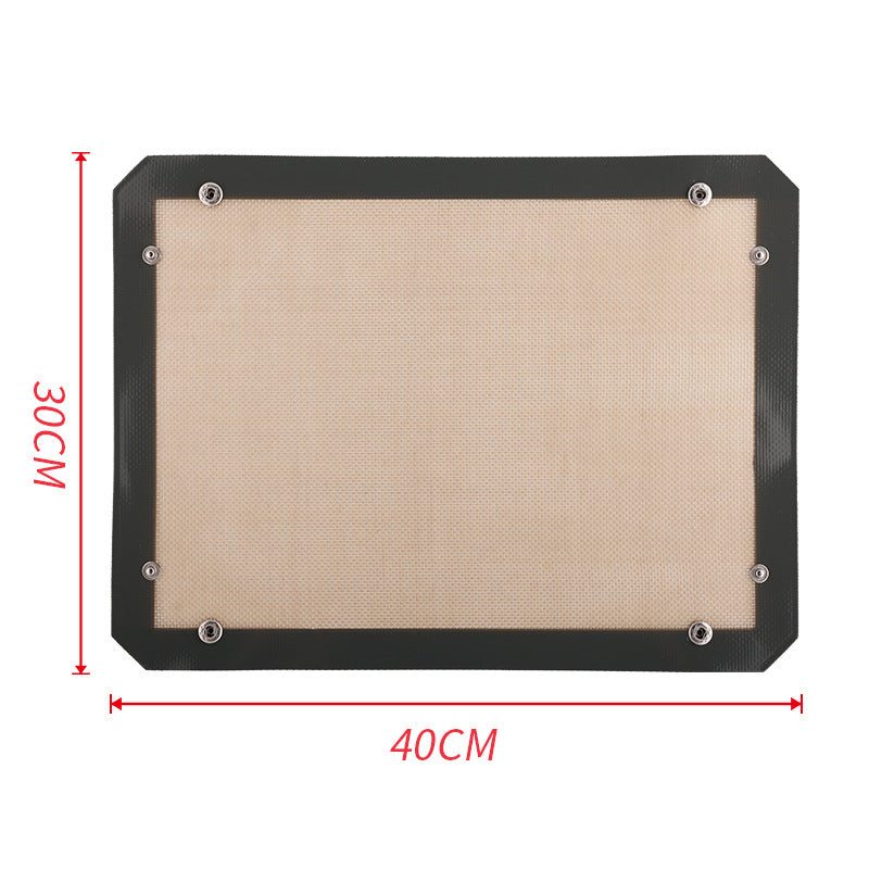 Silicone Baking Mat with Button Fastening - Non-Stick, Heat-Resistant, Reusable