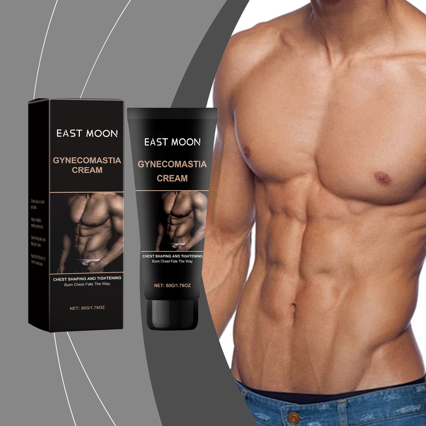 Daily Chest and Body Skin Care Cream - 50g Natural Fat Burning Formula