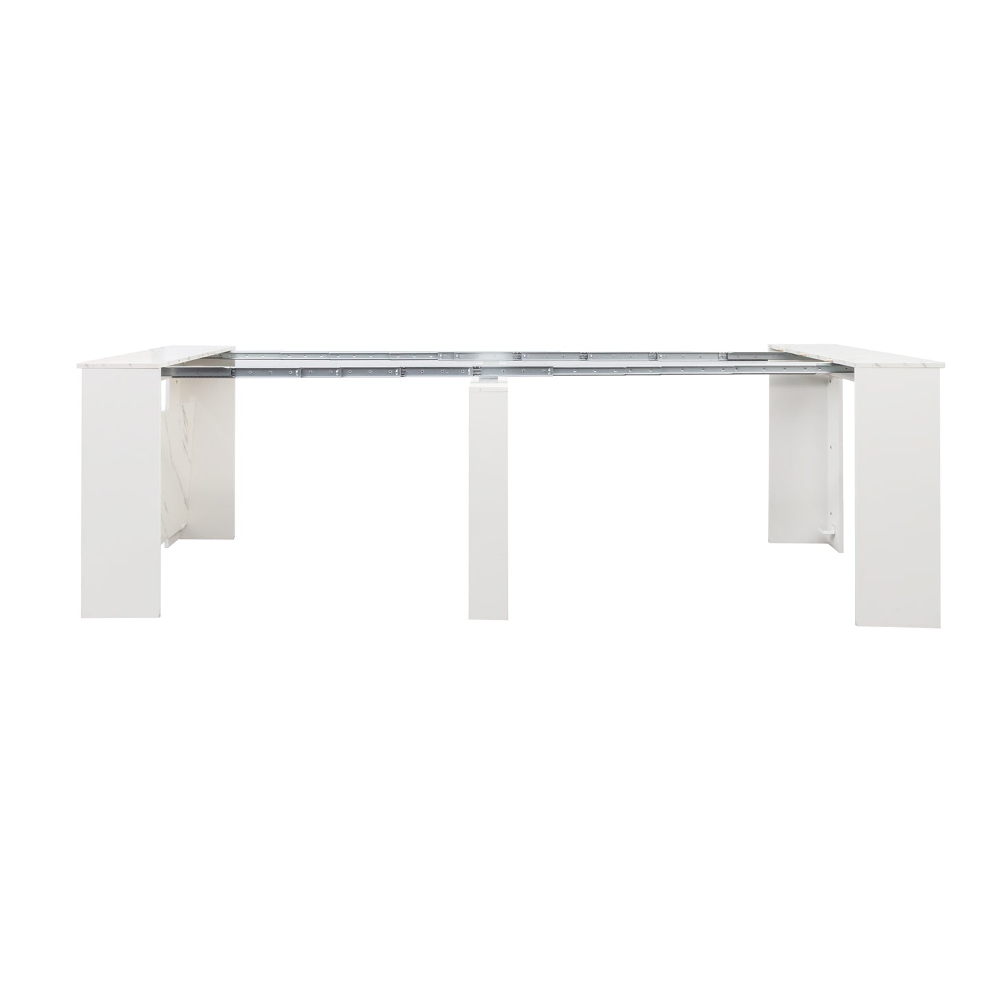 Extendable Console Table - White Line, Multifunctional Design