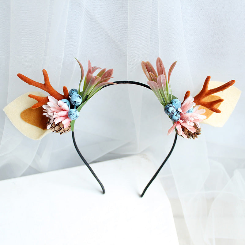 Christmas Antler Headband Hair Accessory