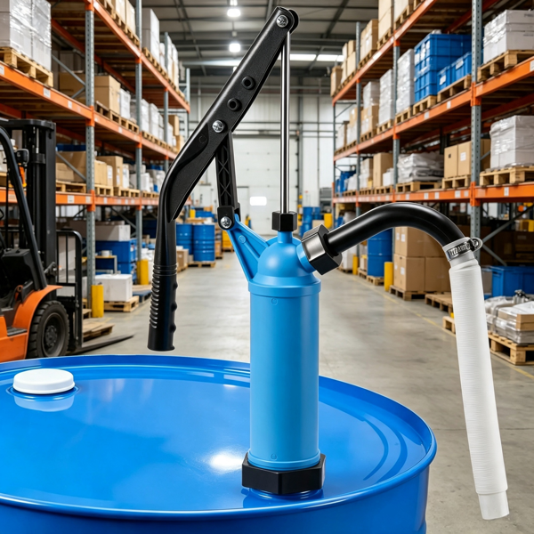 9.5 Oz Hand Operated Drum Pump for 5-55 Gallon Barrels - Liquids Transfer