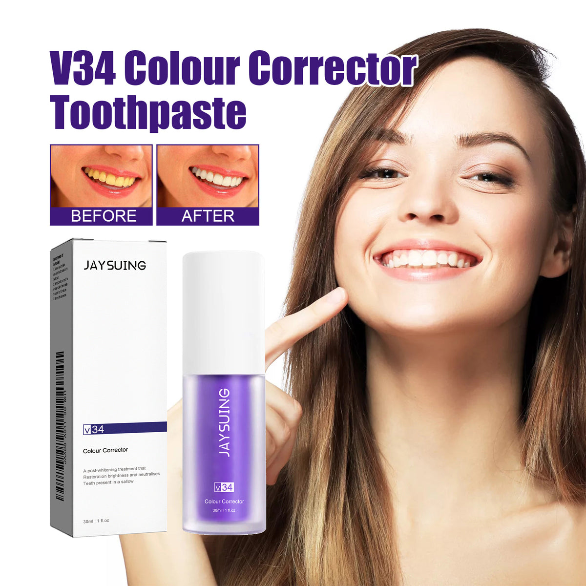 Purple Toothpaste 30ml – & Stain Remover
