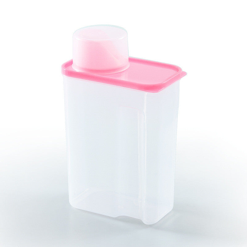 Square Plastic Storage Bin with Lid - Multi-Size & Color Options