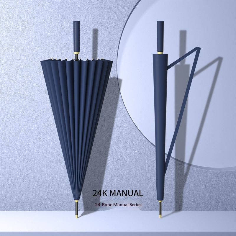 Large Automatic Long-Handled Umbrella for Sunny and Rainy Weather
