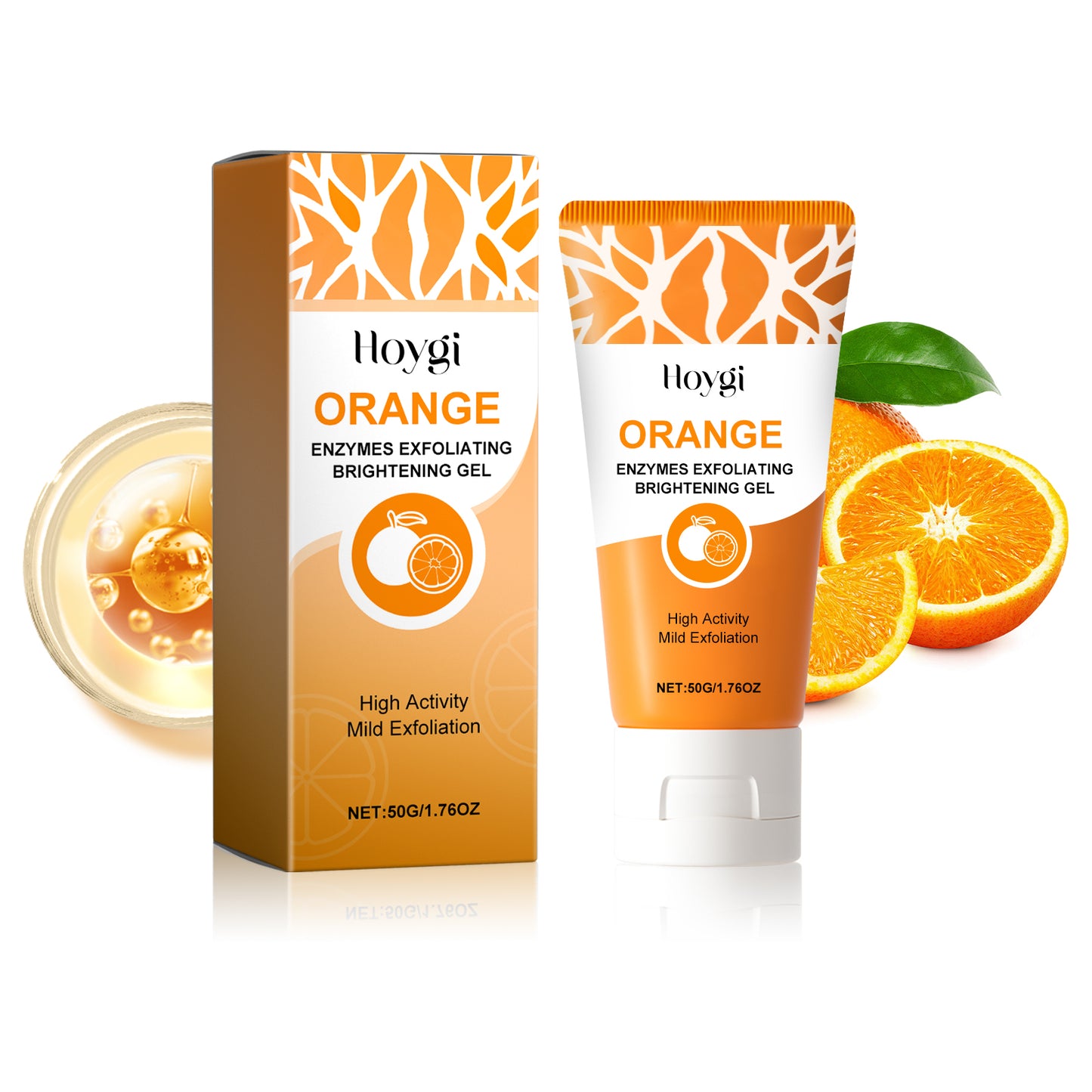 Orange Enzymes Exfoliating Brightening Gel for Deep Pore Cleansing