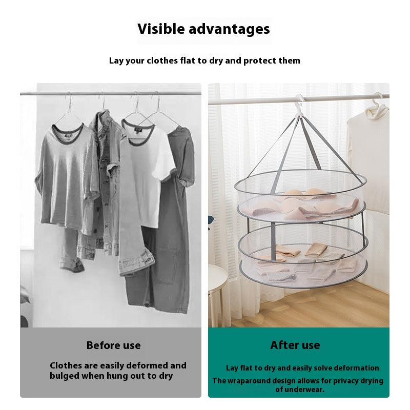 Foldable Large Flat Sweater Storage Basket Anti-Deformation Clothes Organizer