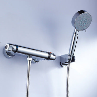 Copper Thermostatic Rain Shower Faucet Control - Bathroom Plumbing Valve