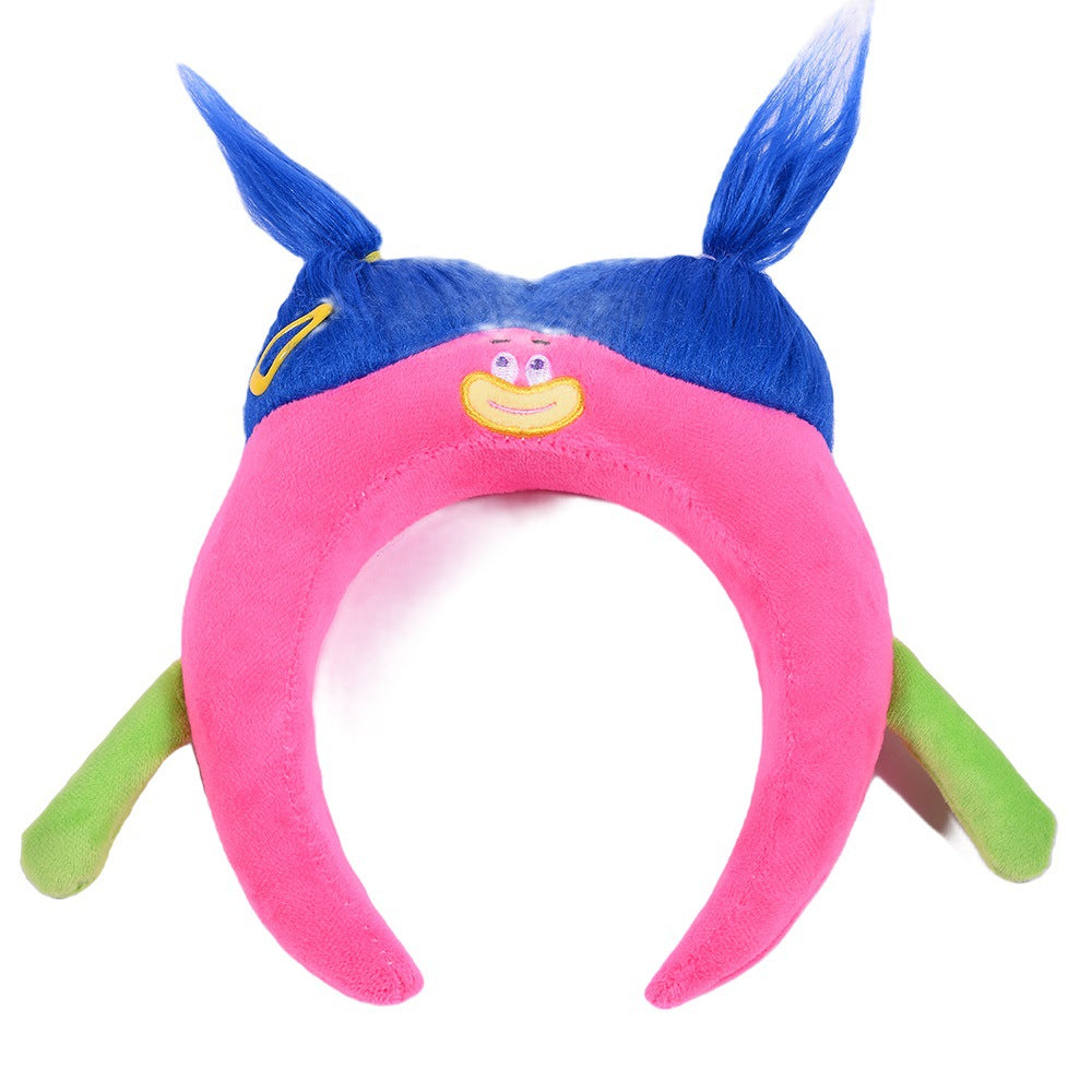 Vigorous Monster Plush Headband - Coral Fleece