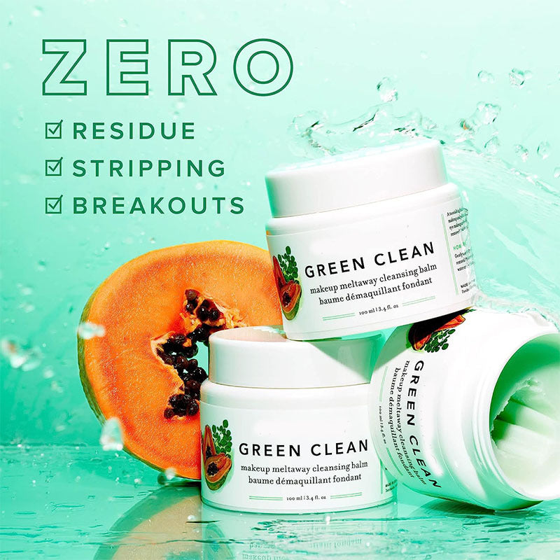 Green Cleansing Cream for All Skin Types - 100ml Facial Cleanser