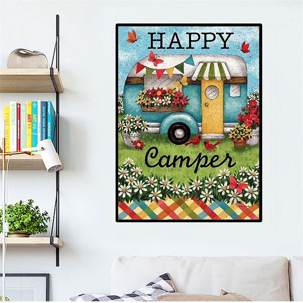 5D Diamond Painting Embroidery Kit for Home Decoration - Flower Scene