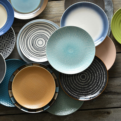 Ceramic Dinner Plate 8-20 Inches - Household Flatware for Dining