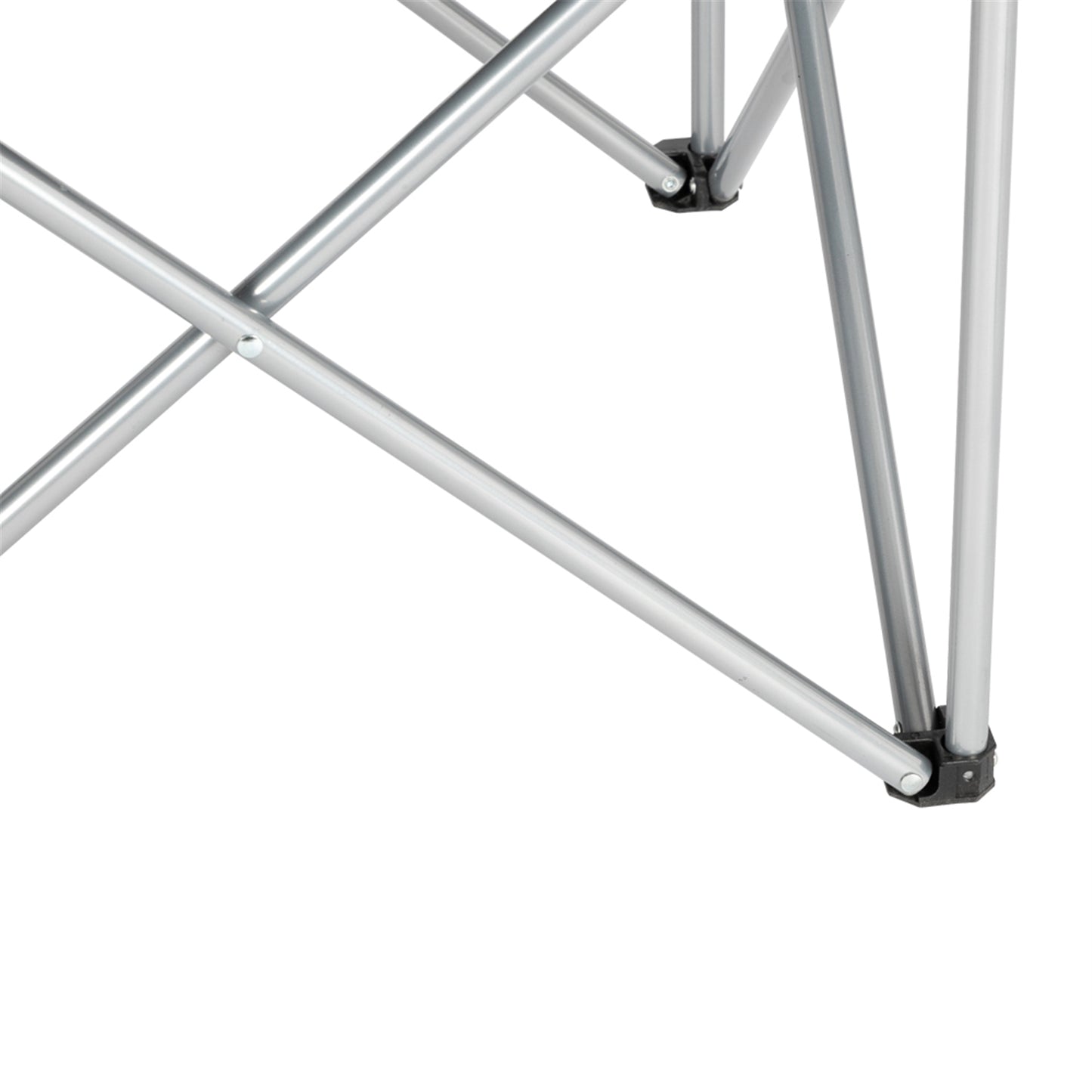 Medium Camping Chair - Grey Iron Frame, Off-White Fabric