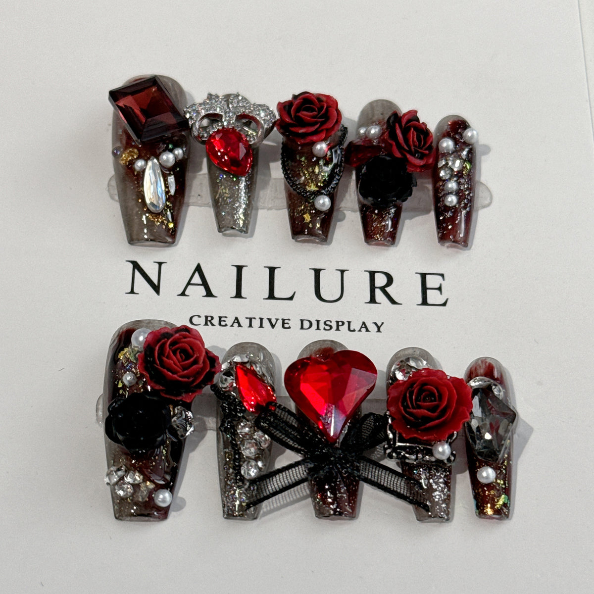Luxury Bow & Butterfly Nail Art Stickers Set for Ladies - All Colors & Sizes