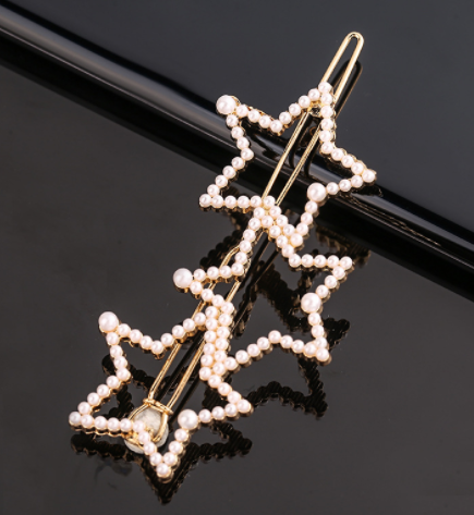 Women's Geometric Frog Buckle Hair Clip Crown Style Hairpin