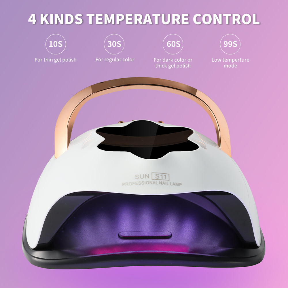 Professional UV LED Nail Lamp - 57-Bead Fast Curing Dryer with Auto Sensor
