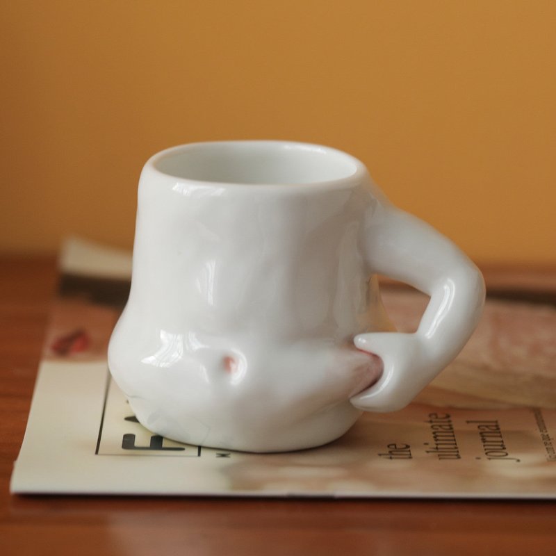 Cute Healing Cup - Porcelain Drinkware for Kitchen & Dining