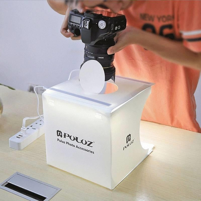 Foldable LED Mini Photo Studio with Adjustable Lighting for Photography