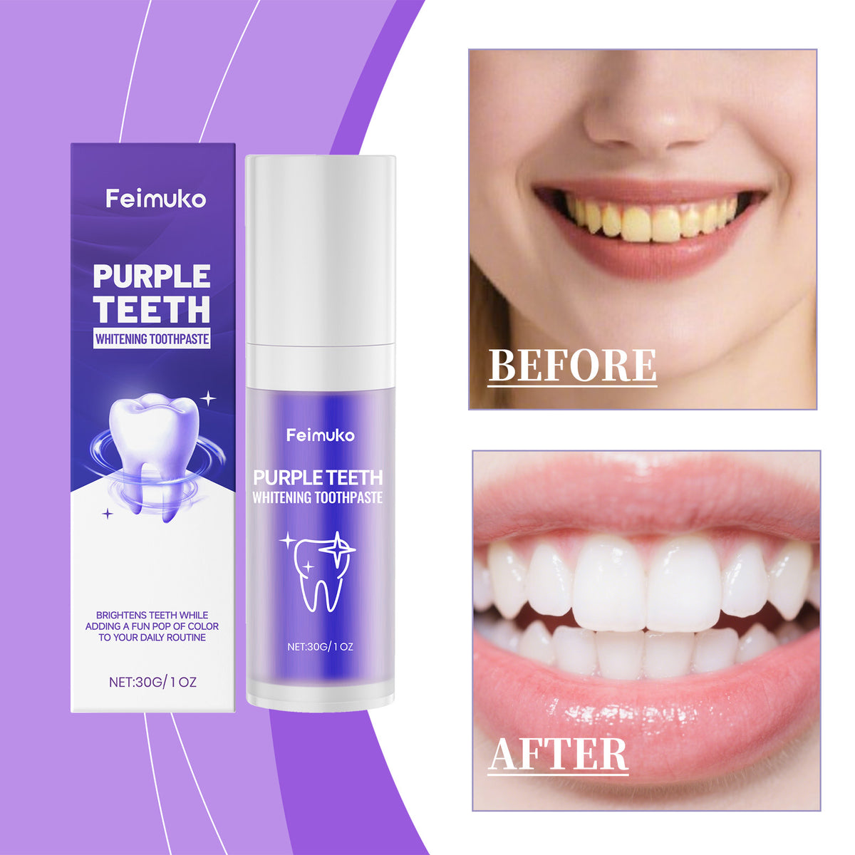 Purple Whitening Toothpaste 30g