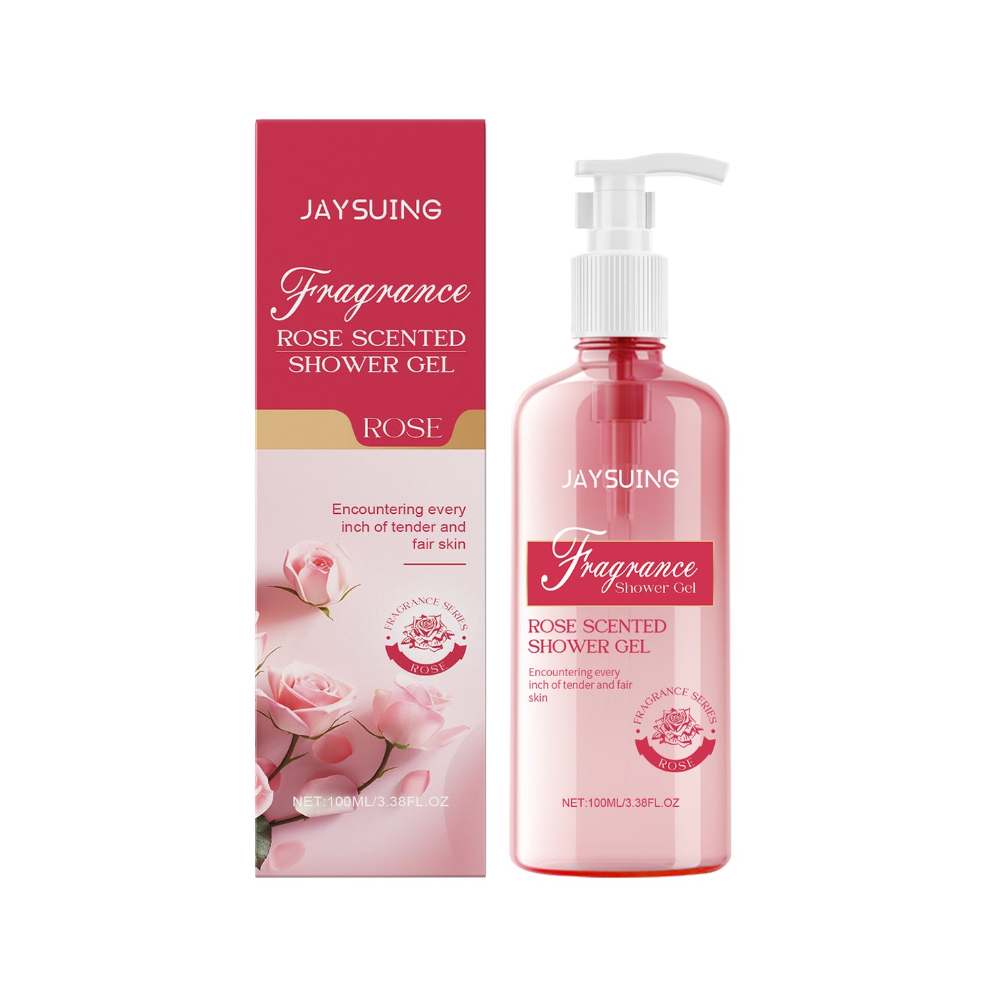 Rose Scented Moisturizing Body Wash - 100ml Gentle Cleansing Shower Gel