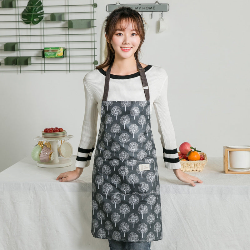 Waterproof Oil-Proof Kitchen Apron for Women - Durable & Modern