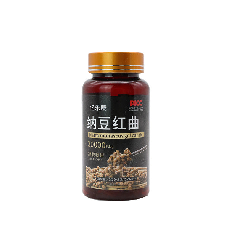 Natto Red Yeast Protein Soft Capsules - 60 Tablets