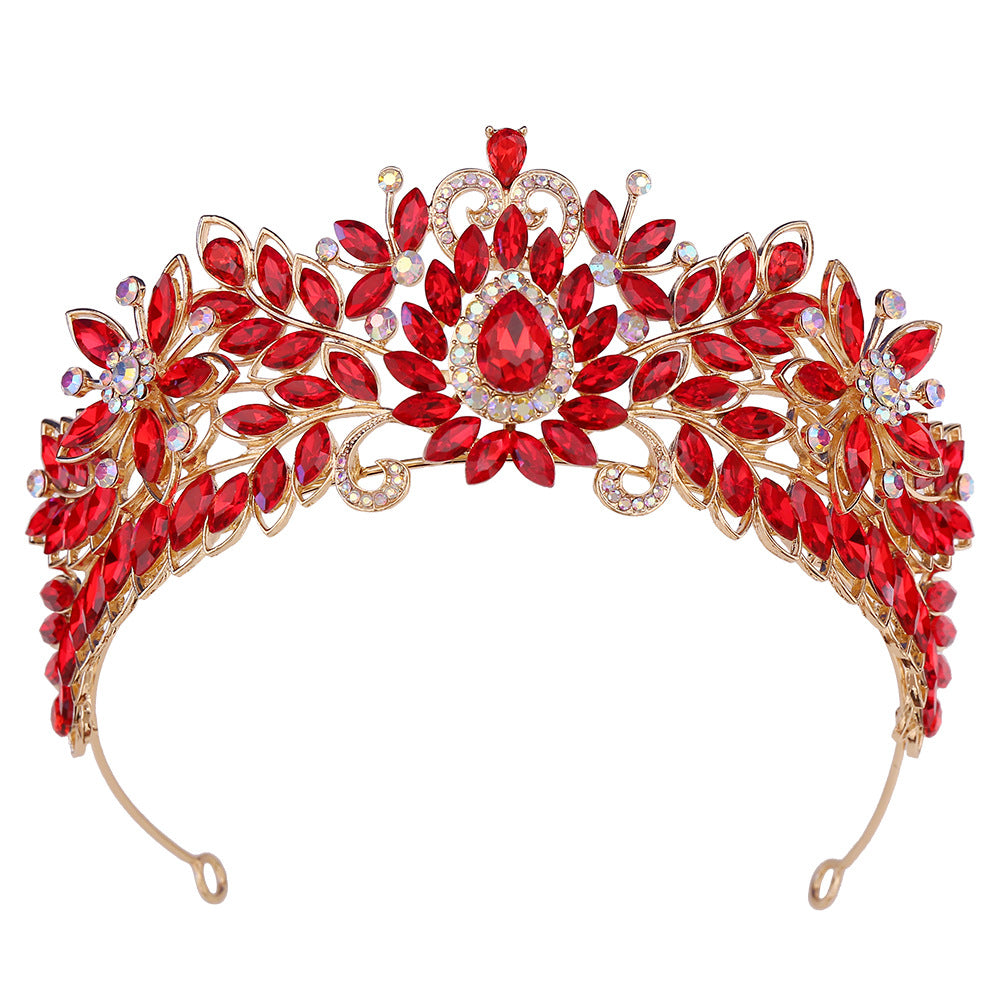 Bridal Crown Hair Accessory with Rhinestones