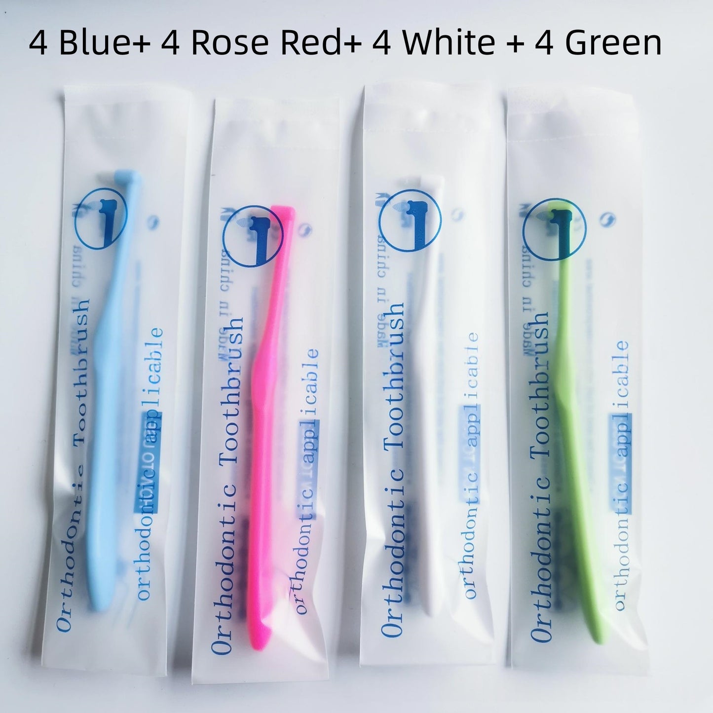 Orthodontic Toothbrush Set - Teeth Straightening Cleaning Brush with Multiple Colors