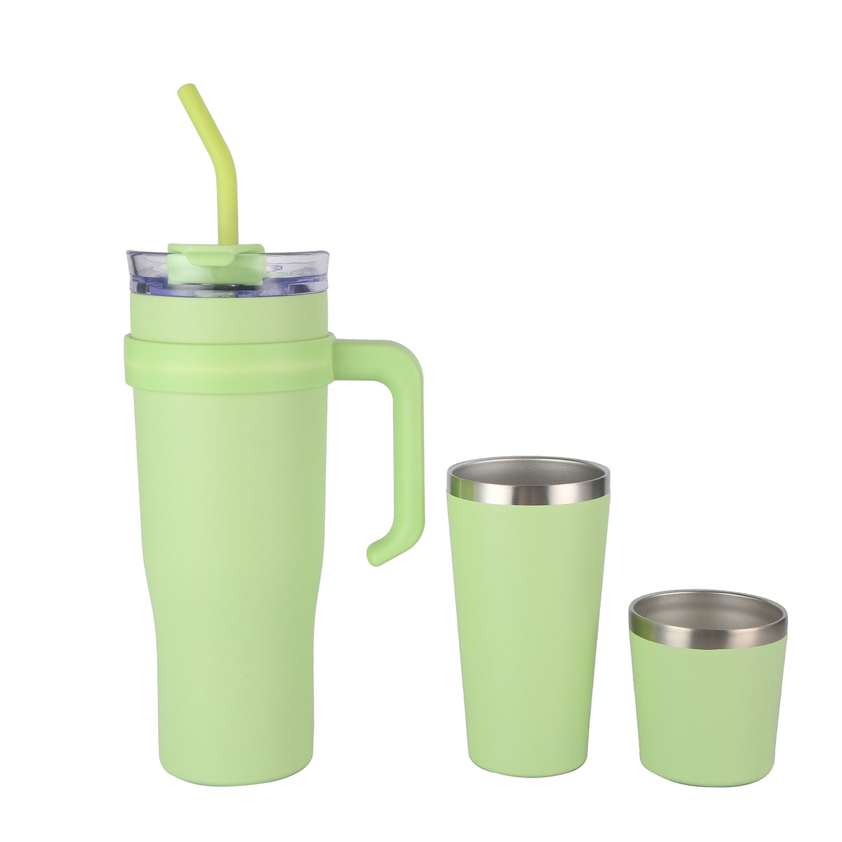 40Oz Insulated Car Cup Holder Travel Mug with Handle - Multiple Colors
