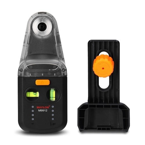 Two-in-One Electric Drilling Dust Collector Laser Level Meter - Black