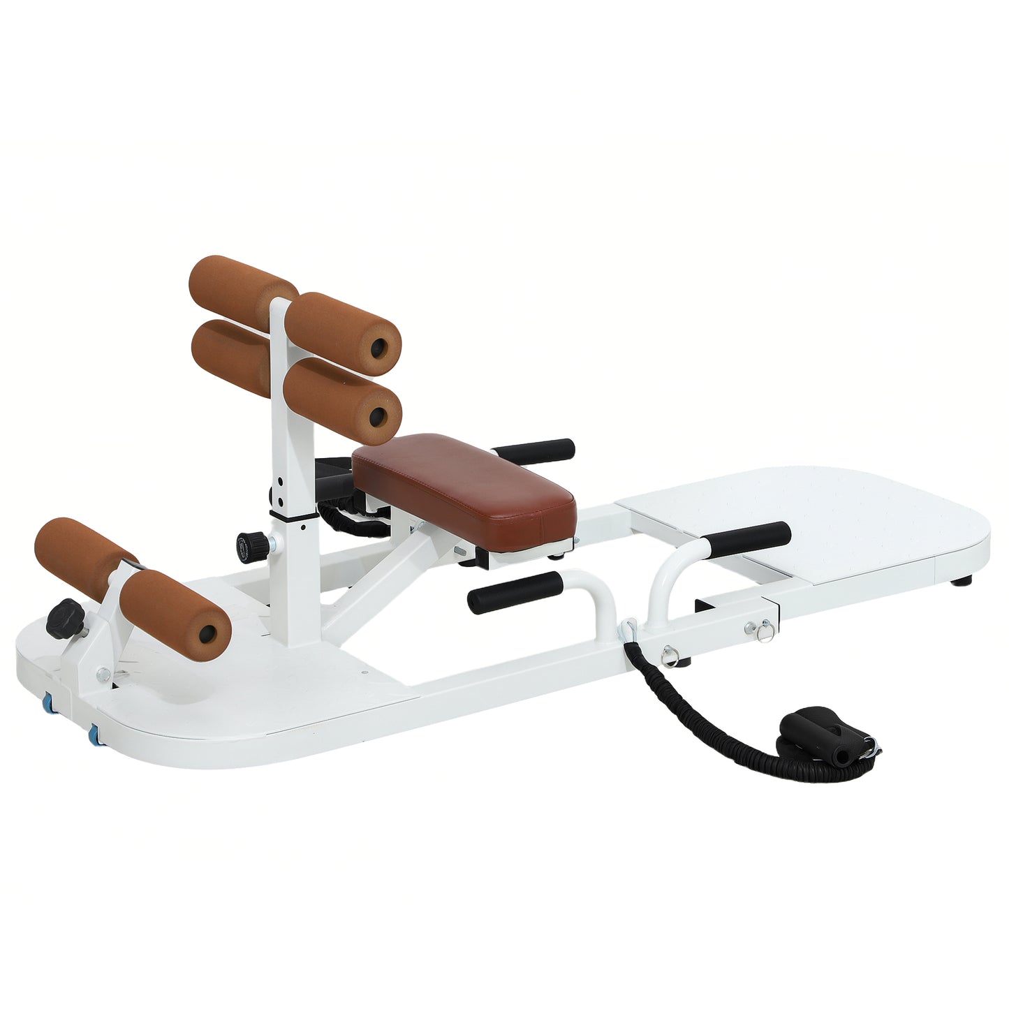 Foldable Hip Thrust & Sissy Squat Machine - White