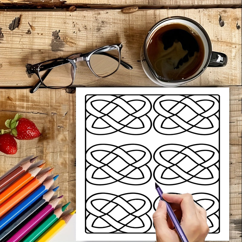 Adult Coloring Book - Mindfulness Patterns Stress Relief Art Set 28 Pages