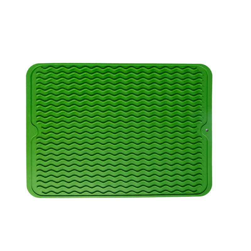 Silicone Drain Pad Non-Slip Kitchen Sink Mat High Temp Resistant 40x30cm