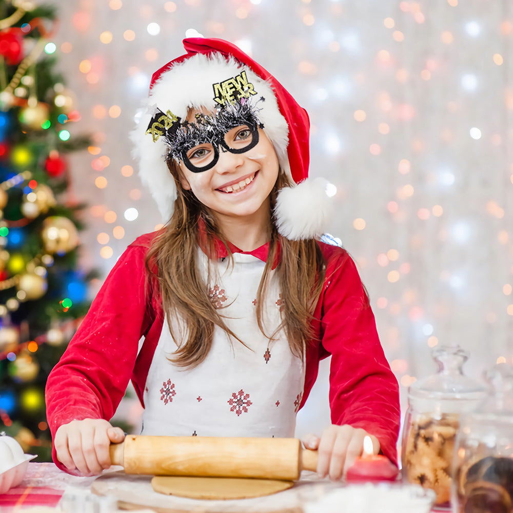 Funny New Year Party Glasses Photo Props - Holiday & Celebration Accessories