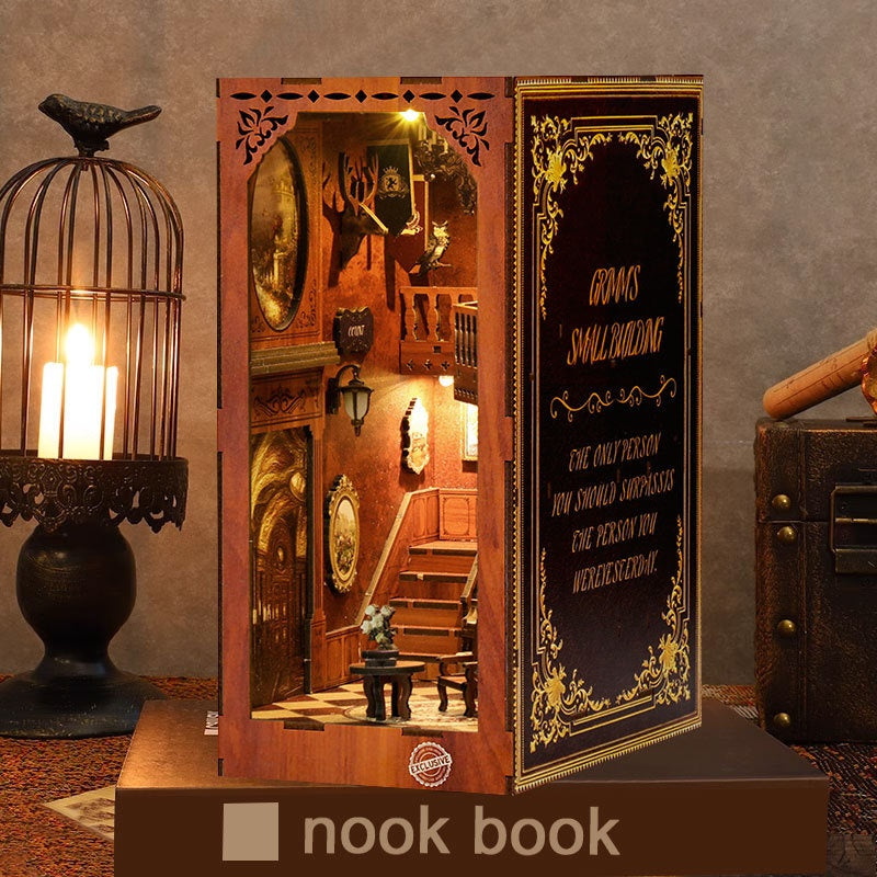 Wooden Book Stand Creative Home Decor - Multi-Color Variants