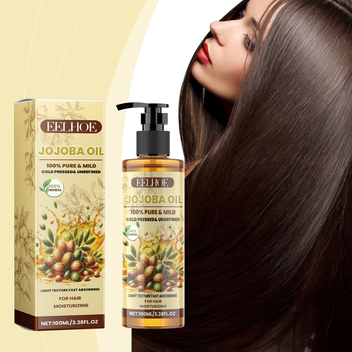 Jojoba Hair Styling Cream - 100ml Soft & Nourishing