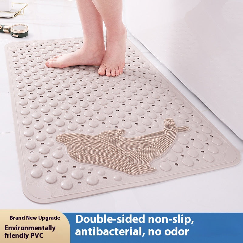 Non-slip Bathroom Floor Mat with Suction Cups - Waterproof and Drop Proof